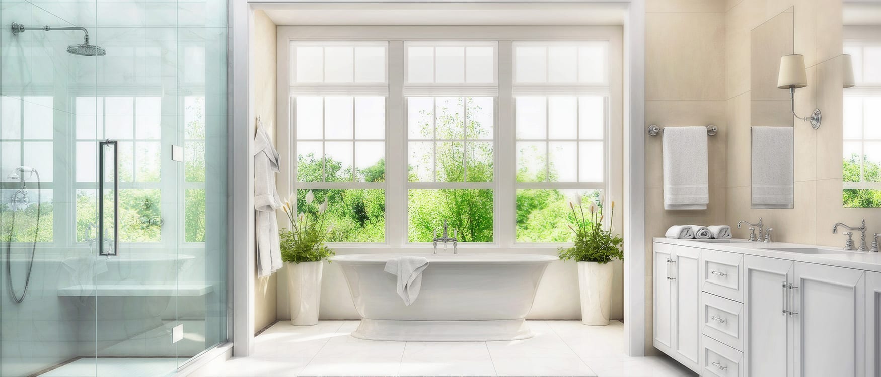 white bathroom